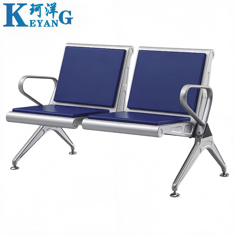 珂洋 不锈钢等候椅 双人位加垫 张高清大图