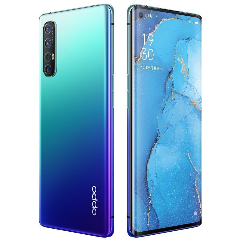 OPPO Reno3 Pro 蓝色星夜 8GB+128GB 一体化双模5G 7.7mm轻薄机身 视频双防抖 90HZ高感曲面屏 全网通全面屏拍照游戏智能手机