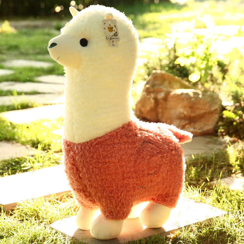 儿童大号可爱毛绒玩具羊驼公仔静蝉幽格大号睡觉抱枕布娃娃女孩男生