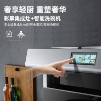欧诚集成一体灶 彩屏烟机洗碗机集成灶一体灶具 家用抽油烟机燃气灶具刷碗机10套装L16智能彩屏集成灶洗碗机
