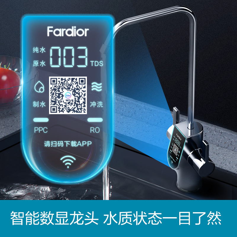 法迪欧(Fardior)R1000FC03 1000G大通量厨下反渗透直饮纯水机家用净水机净化