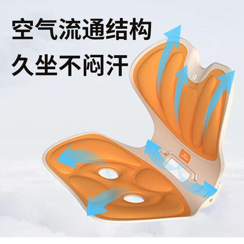 和正人体工学护腰坐垫 靠背垫腰靠腰托 腰部支撑驼背座椅 HZ-CS-1(可折叠收纳)高清大图