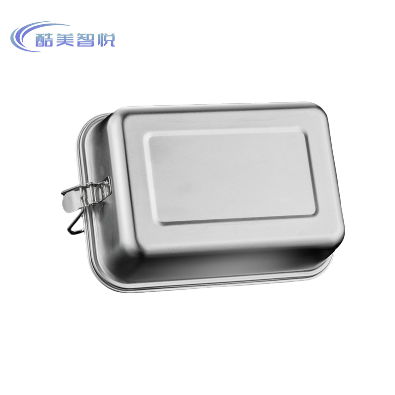 酷美智悦 304不锈钢饭盒1.5L双层方形18*13*8cm KM-BH561 个高清大图