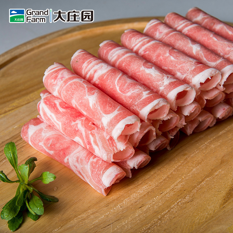 大庄园锡林郭勒盟草原羔羊肉卷300g 国产羔羊肉片 火锅食材 冷冻羊肉生鲜 纯正羔羊肉卷