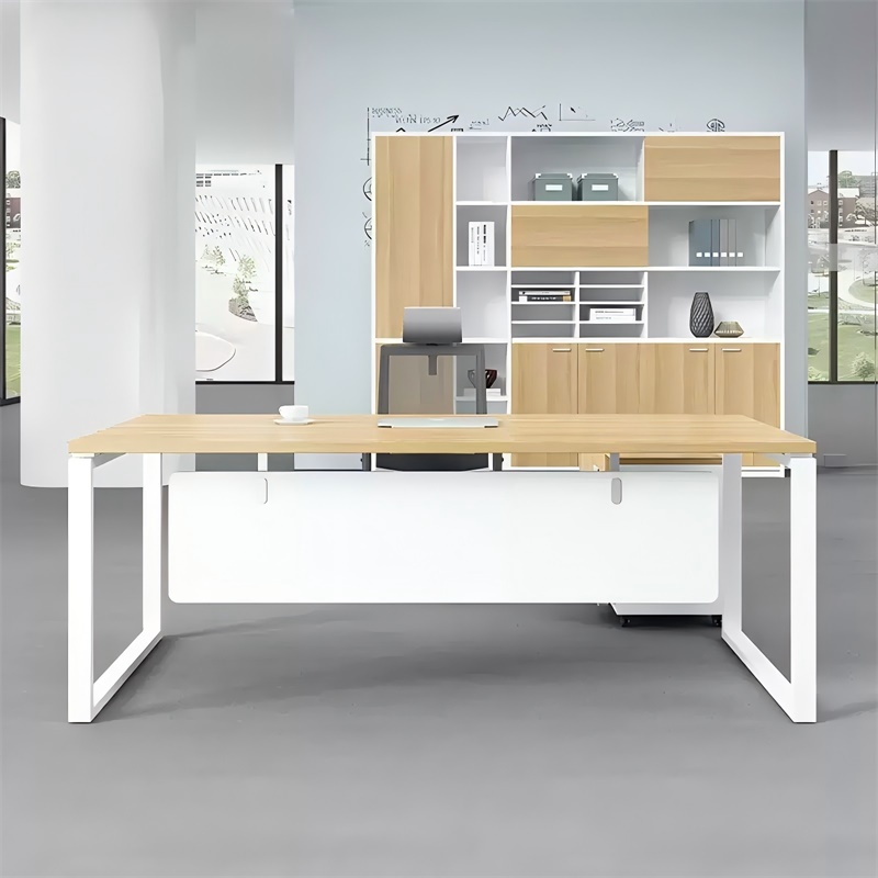 易企采 140*70CM含长侧柜不含椅 主管经理单人办公桌 单位:套高清大图