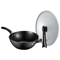 Midea/美的 CZ32B4 铸铁炒锅铁锅不锈锅电磁炉煤气灶通用炊具家用