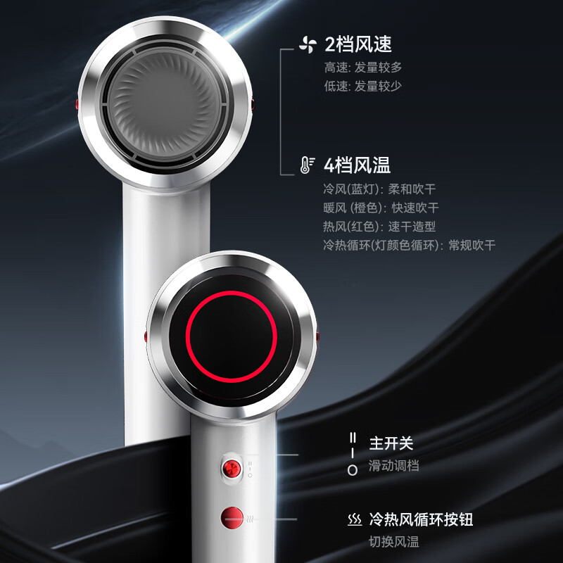 aigo爱国者速干家用电吹风负离子护发高速吹风机ADCF-16K01高清大图