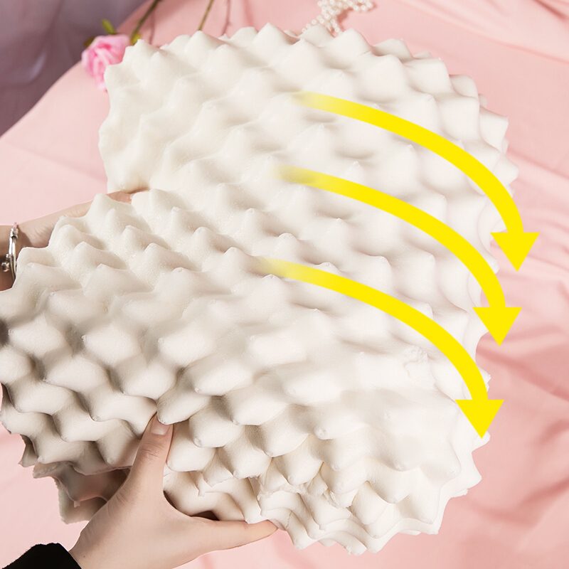 泰国PALAYA Latex天然乳胶枕头睡眠高低护颈枕按摩颈椎枕