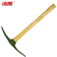 冰禹 BY-348 工业清洁木柄铁锹铁镐 铲土锹 铁锹铁镐 57cm小军镐