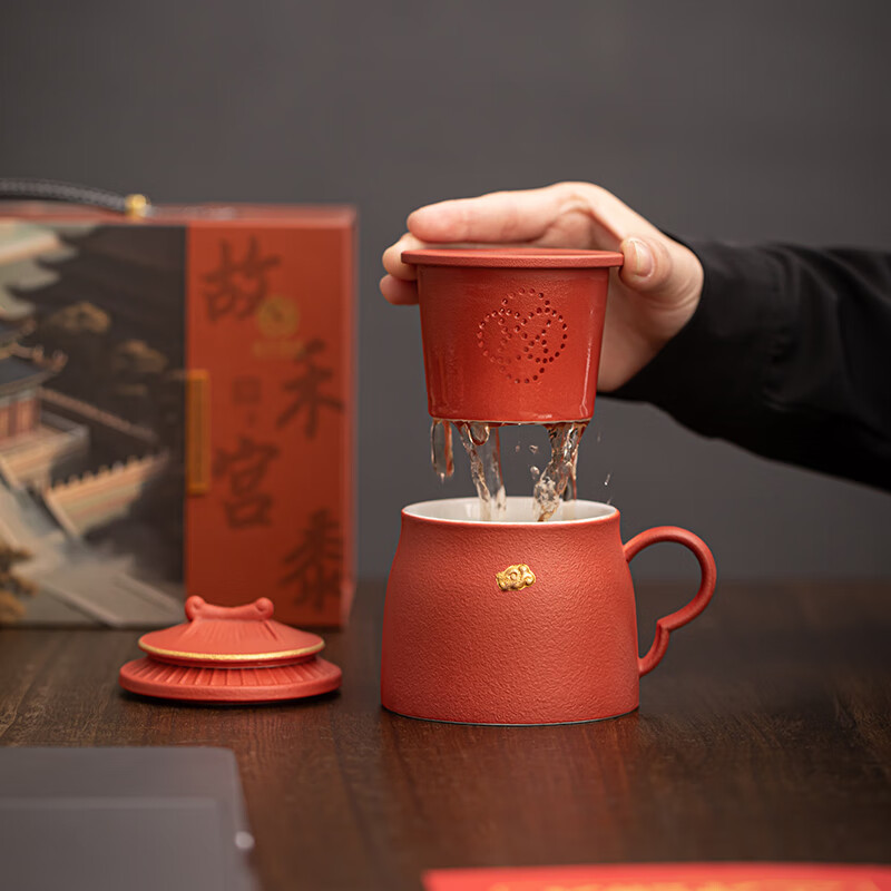 苏氏陶瓷(SUSHI CERAMICS) J0314-1 故宫禾黍办公杯 260ml (单位:个)高清大图