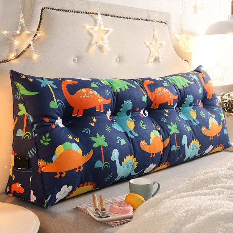 家柏饰(CORATED)双人床头三角靠垫抱枕榻榻米靠枕腰枕沙发靠背床头软包床上大靠背图片