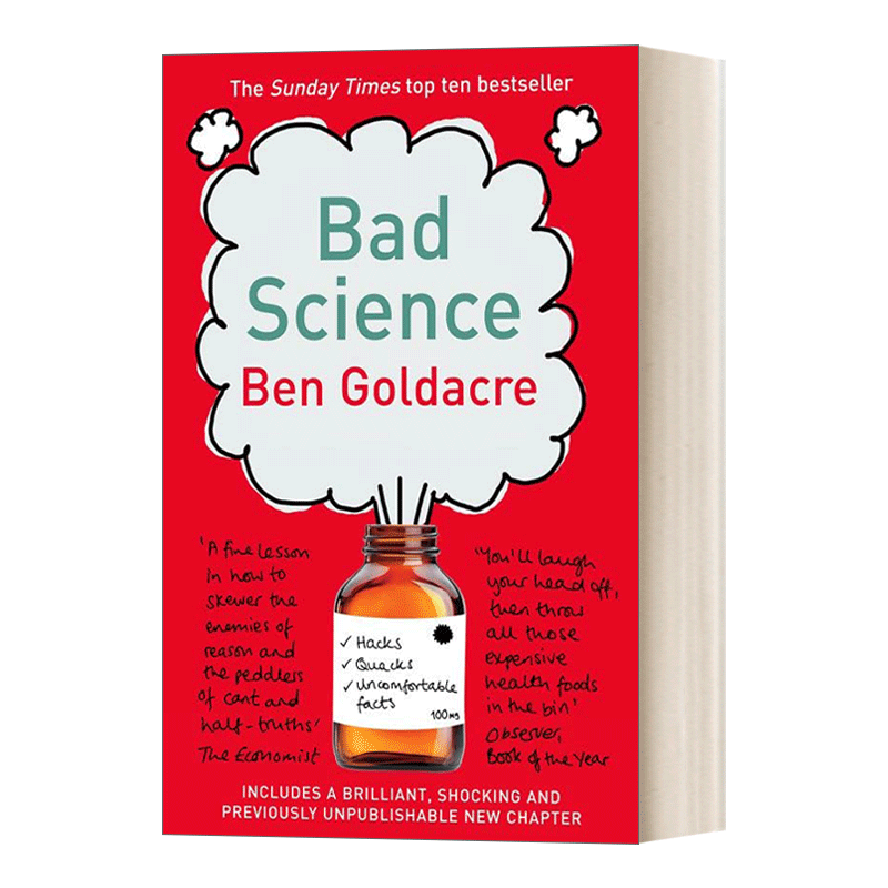 [正版]英文原版 Bad Science 小心坏科学 医药广告没有告诉你的事 入围2009塞缪尔·约翰逊奖 本·戈德契高清大图