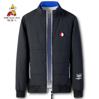 稻草人棉衣男2020冬季短款棉服男士修身加厚保暖外套男装双面棉袄