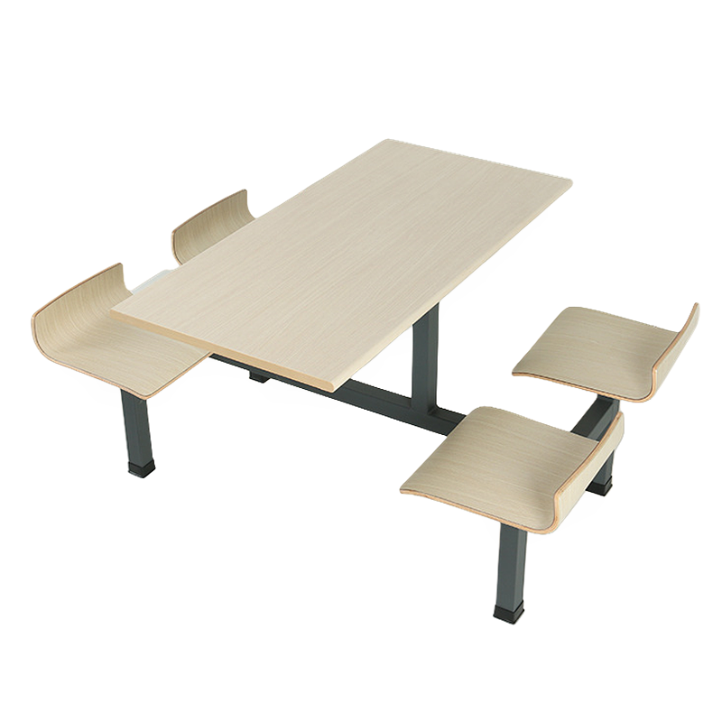 华立伟连体餐桌椅四人位套高清大图