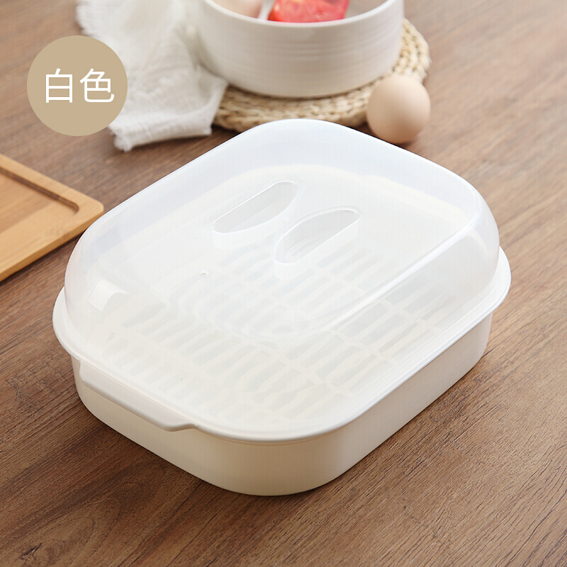 白色微波炉蒸饭煲煮饭锅蒸盒塑料加热碗蒸米饭器皿热