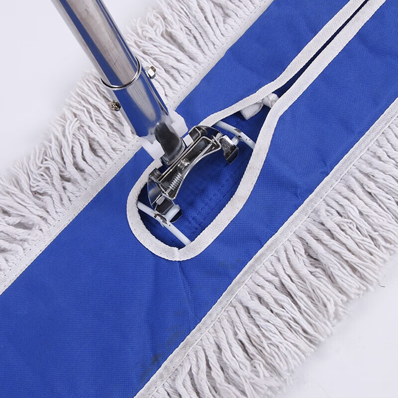 鸣固 无尘平板尘推企业商场大堂平板拖把 商用拖布墩布车间地拖工厂地板尘推 90cm替换布高清大图