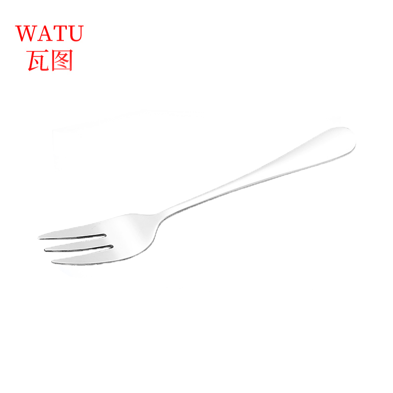 瓦图 304不锈钢叉子 13.7*2.1cm 5个装/套高清大图