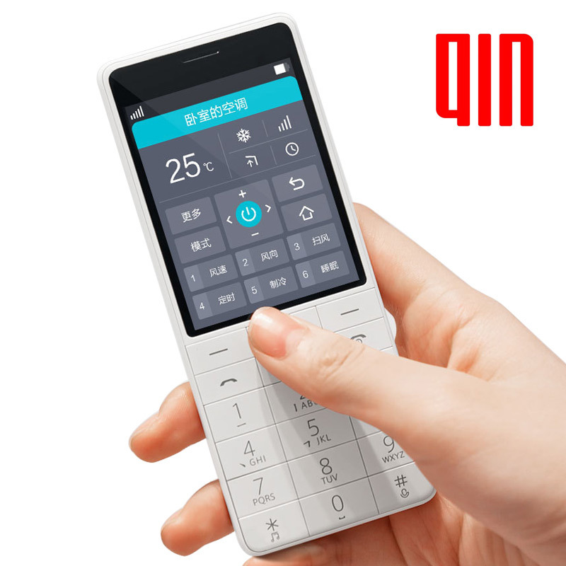 小米生态链多亲(QIN)移动联通电信4G全网通老人手机小爱同学智能语音AI手机Qin 1S男女超长待机大字大声按键功能学生备用机wifi定位电信VOLTE翻译机双卡双待老年机