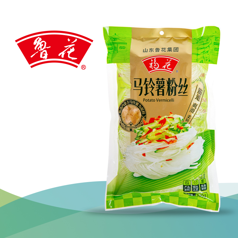 福花马铃薯粉丝 200g*2 袋装鲁花集团出品 火锅爽滑农家红薯粉丝高清大图