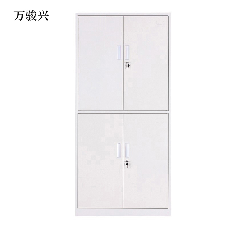 万骏兴钢制资料柜档案柜财务凭证柜带锁储物柜铁皮柜书柜通双节文件柜