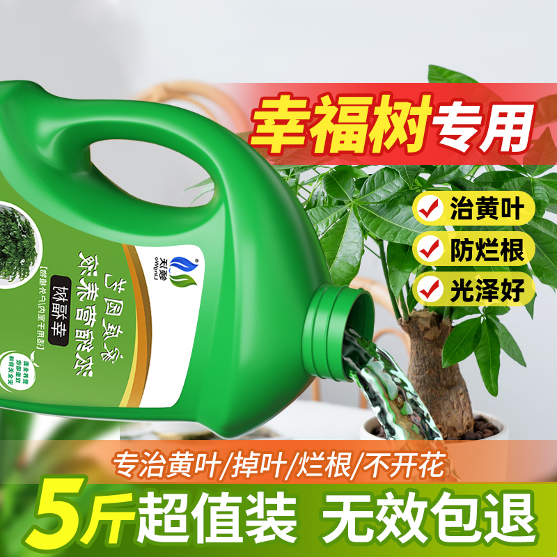 【补贴10%】营养液植物通用型花肥家用盆栽发财树富贵竹绿萝多肉花卉绿植肥料 幸福树专用营养液2500ml*1瓶
