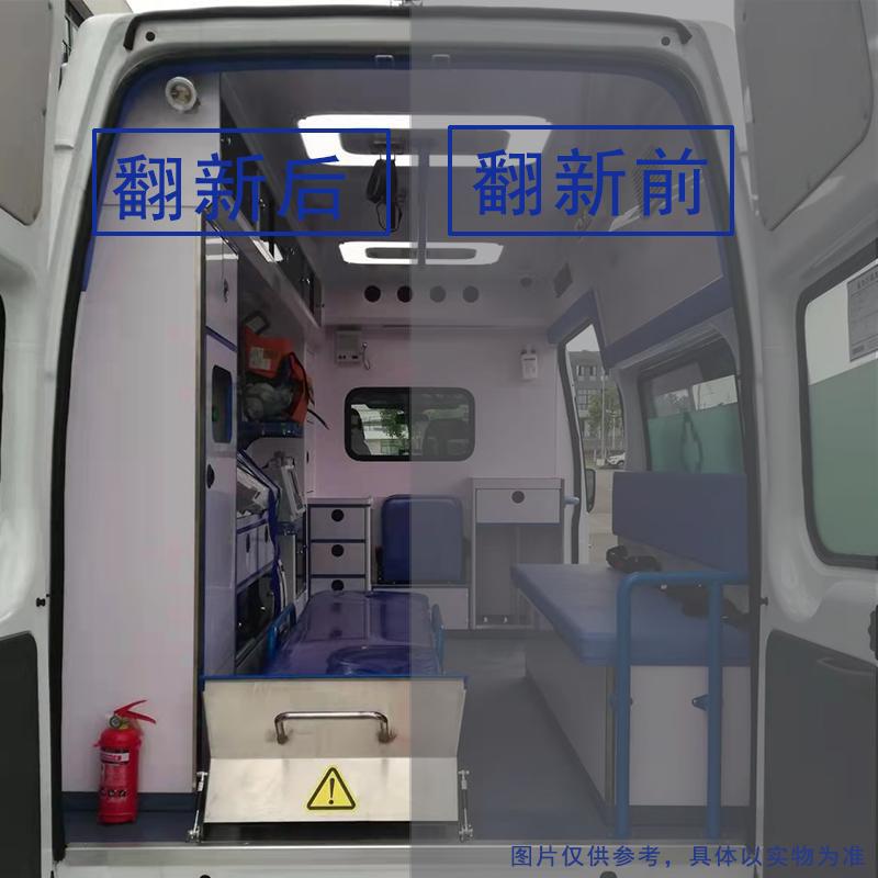 TRW 汽车救护车内饰翻新拆卸以及新设备安装.高清大图