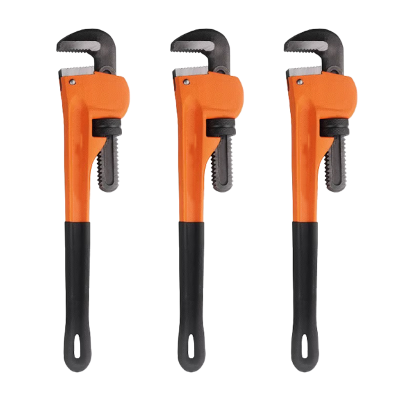 立伟铁牛橘色重型管子钳10寸/把高清大图