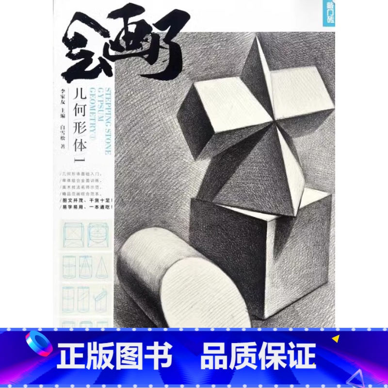 【正版】2017敲门砖会画了几何形体1 白雪松李家友素描基础入门