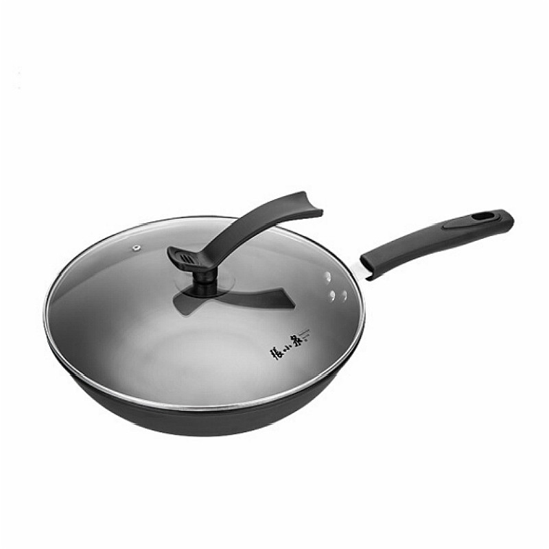 张小泉万家简品精铁炒锅C30330100电磁炉通用