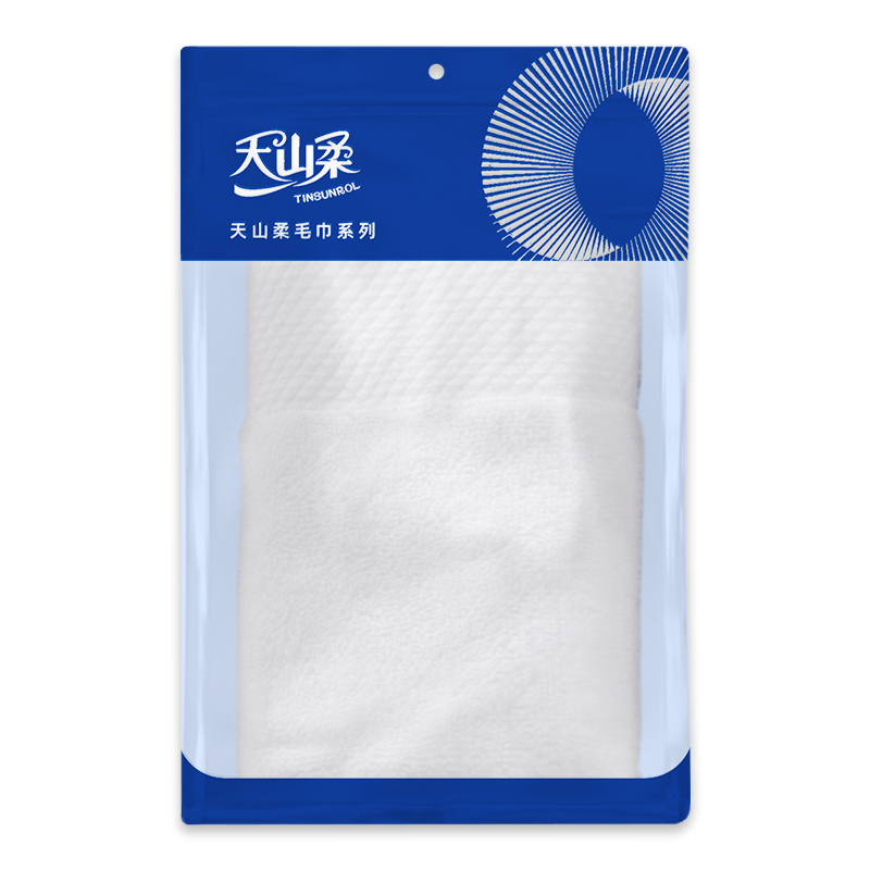 天山柔 40*80cm 180g 纯棉白色 毛巾 (计价单位:条) 纯白