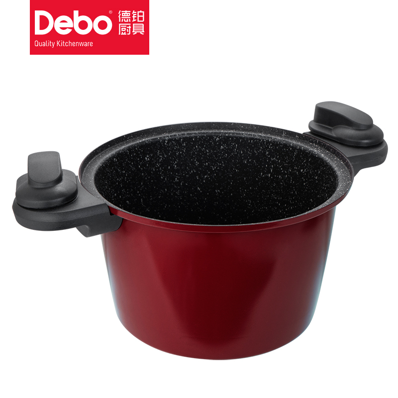 德铂(Debo) 不锈钢锅 锅具格兰杰麦饭石微压力锅DEP-751