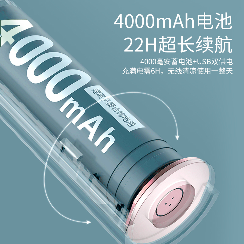 苏宁宜品 台扇 小鸡5办公室桌面USB宿舍迷你便携式两用款电风扇 白色 SF-06U03(SNYP-TBS-05MW)