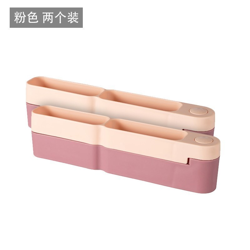 家柏饰(CORATED)浴室拖鞋架免打孔折叠置物架卫生间壁挂式墙壁上收纳鞋架 粉色2个装高清大图