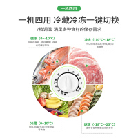 澳柯玛(Aucma)149升顶开门冰柜家用 小型单温卧式商超冷柜/冰吧 冷藏冷冻转换节能(白)BC/BD-149SN