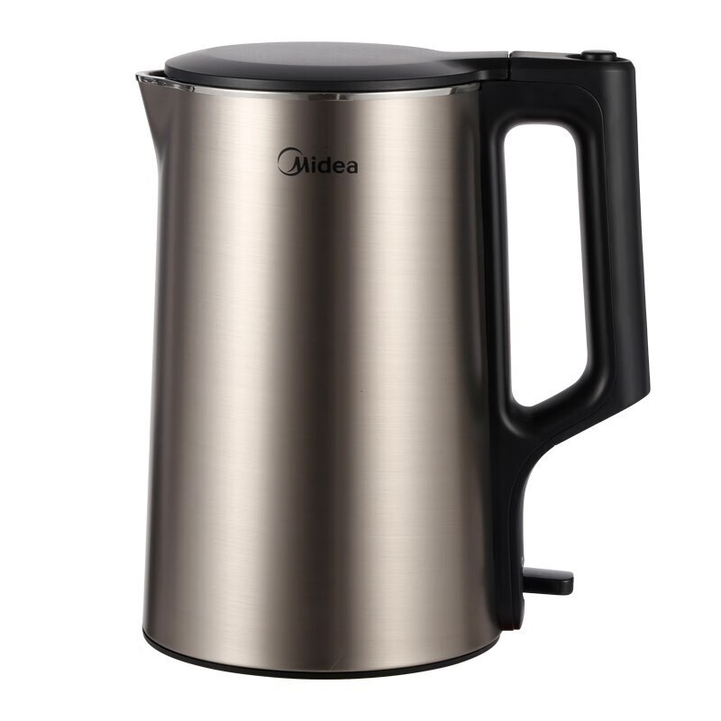 美的(Midea)电水壶家用烧水壶1.7升双层防烫防干烧316不锈钢热水壶 MK-PJ17A01大容量 1.7L高清大图