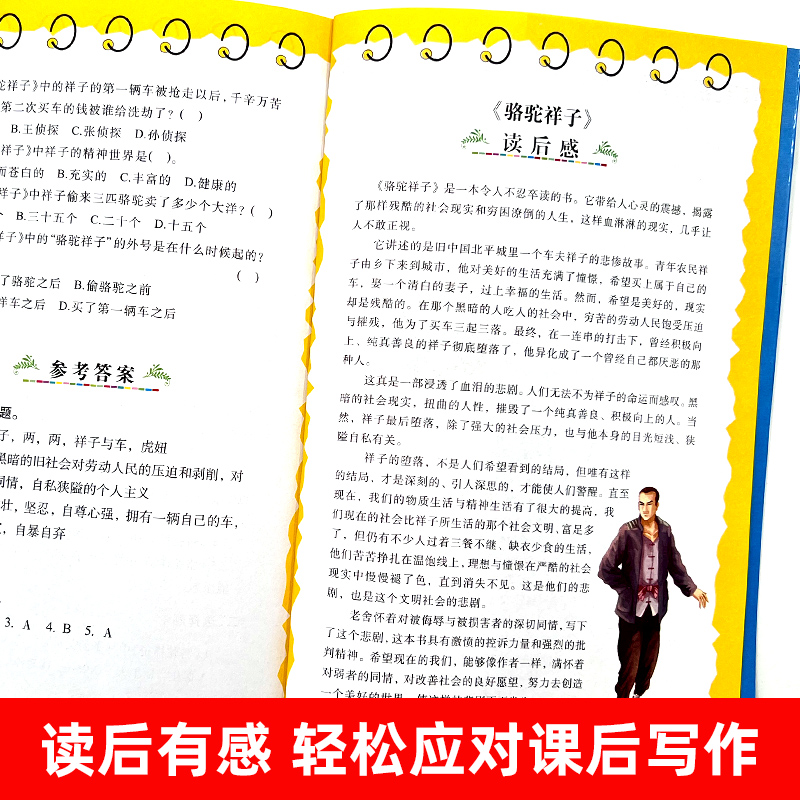 骆驼祥子 [正版]骆驼祥子原著老舍经典作品全集人教版小学生三四五六年级必读课外书籍寒假阅读经典儿童文学世界名著小说故事畅高清大图