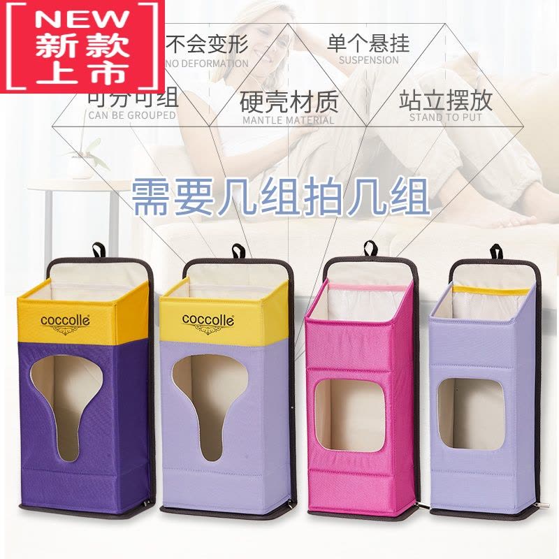 可莉允婴儿床收纳袋挂袋尿不湿收纳围栏床挂床头置物袋床边收纳盒悬挂式图片