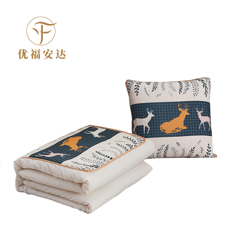 优福安达抱枕靠垫被 40*40cm打开100*150cm±5cm BZ2024001 /个高清大图
