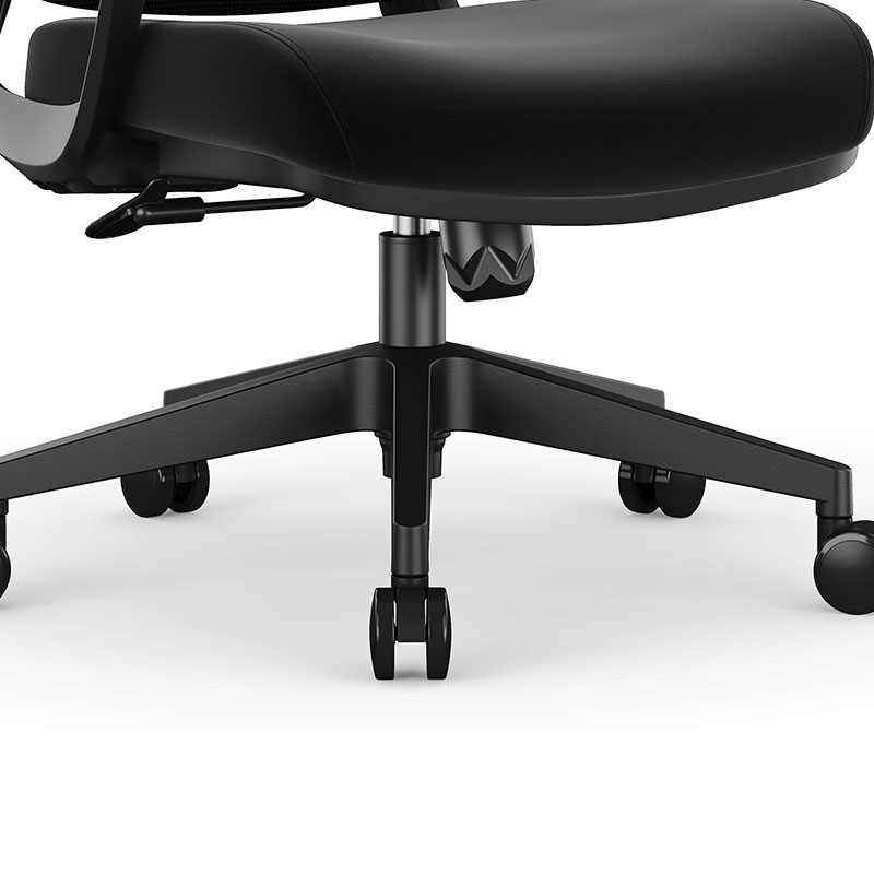 初嘉CJ-7151办公椅转椅电脑椅网布学习椅中背职员椅 黑框高清大图