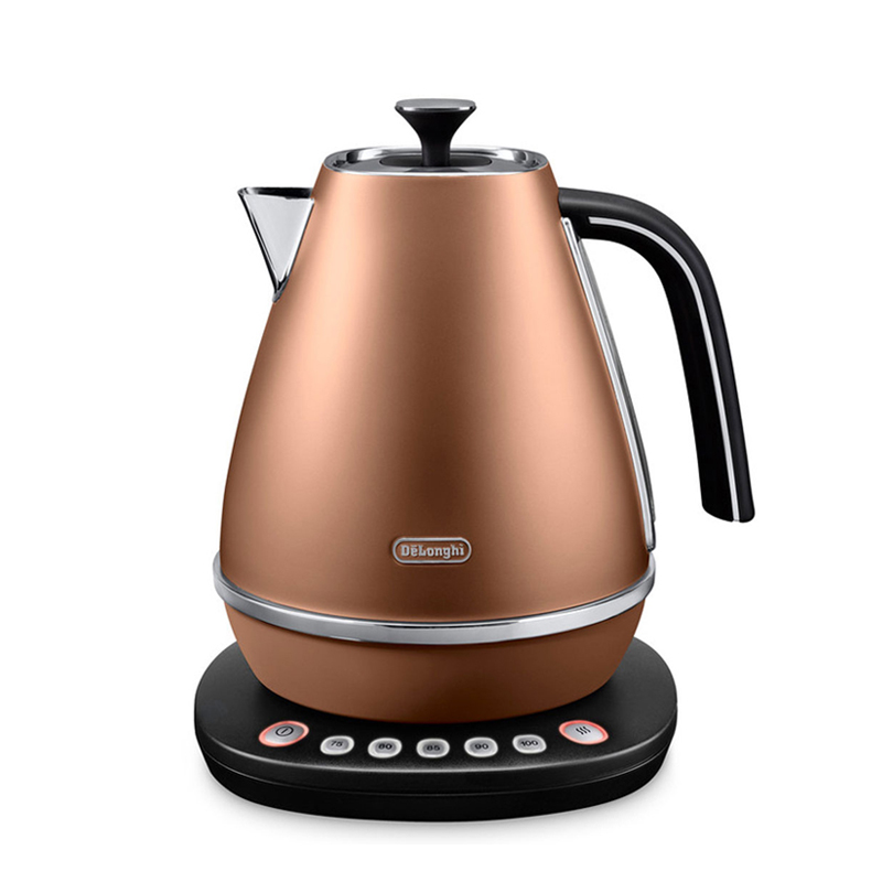 德龙(DeLonghi)控温电热水壶 304不锈钢壶身烧水壶KBI2011.CP 1.7L电水壶 单个装