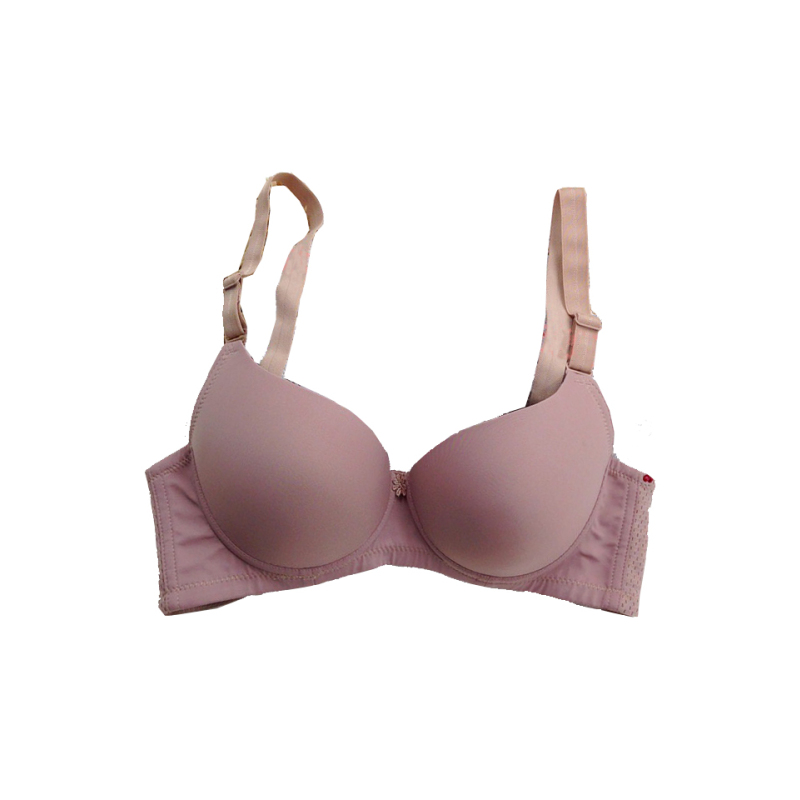 ideaminic杯大罩杯黑白色露背款舒适前开扣 美背薄款内衣聚拢文胸光面