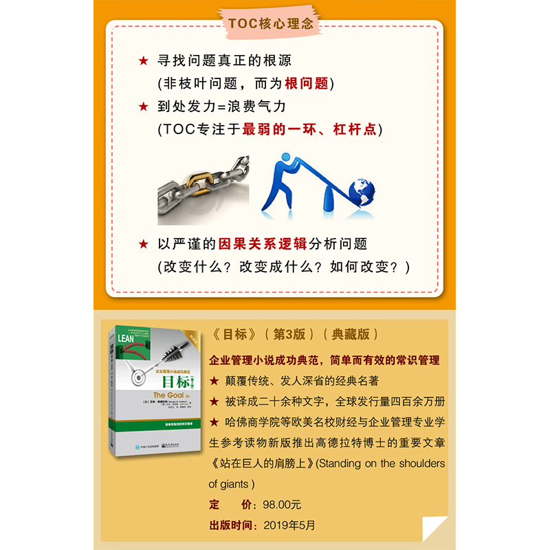 [正版图书]目标 第3版典藏版 The Goal 3e 企业管理小说成功典范著作 简单而有效的常识管理 常识管理书籍 艾高清大图