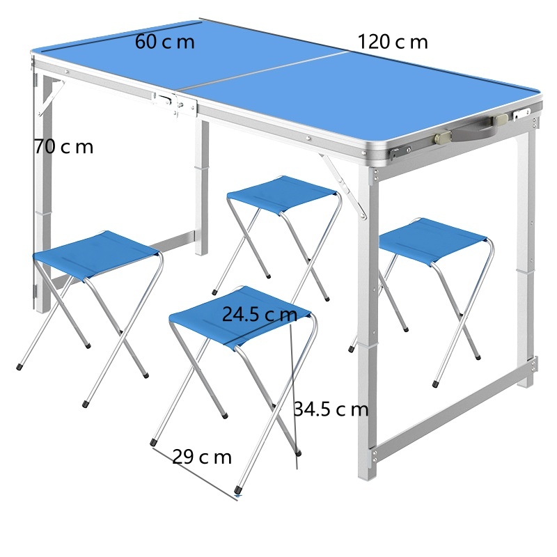 晨磊折叠桌1桌4布凳/套高清大图