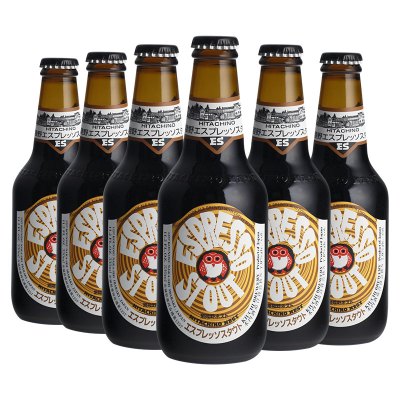 Hitachino Nest 日本啤酒 精酿啤酒 常陆野猫头鹰咖啡啤酒 330ml*6瓶