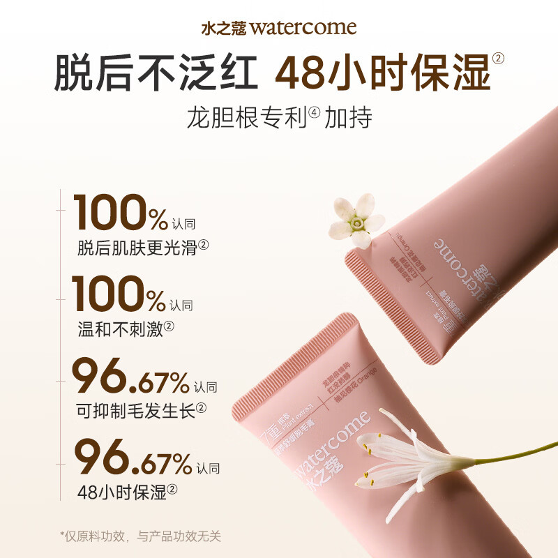 水之蔻凝萃舒缓脱毛膏220g+修复精华20g高清大图