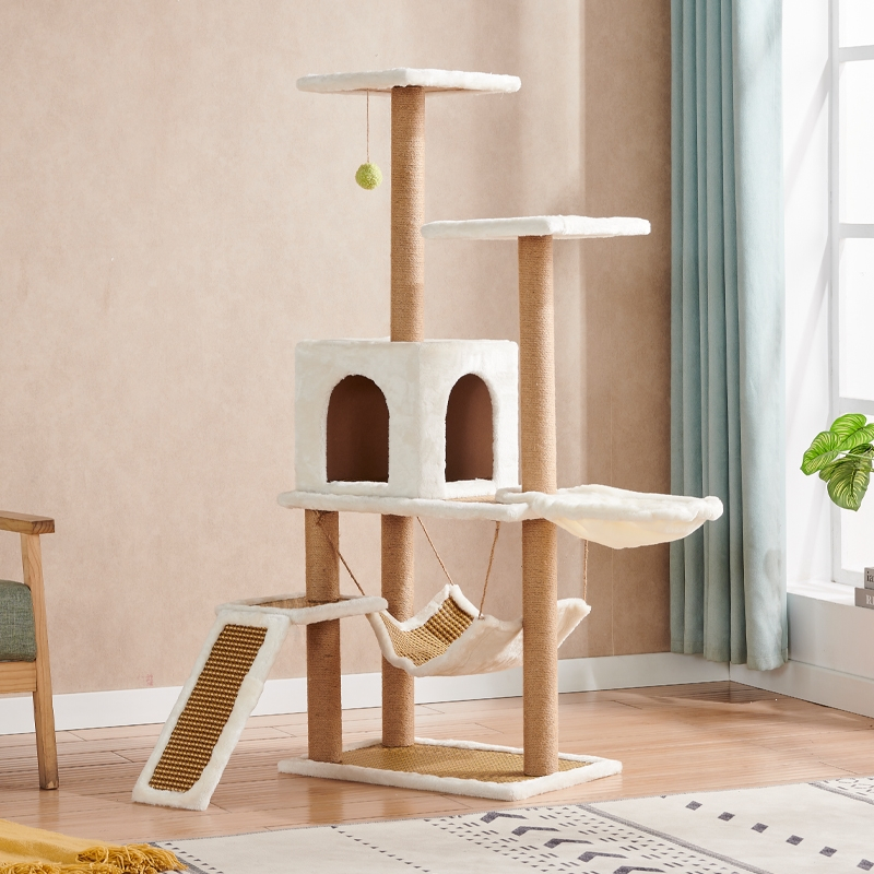 猫爬架武速达太空舱木质多层猫树猫架子带窝一体大型猫咪爬架宠物用品