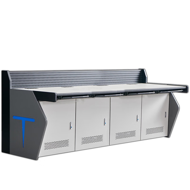 四联2.4米监控操作台机柜机房指挥席中心主席台厚度1.0mm高清大图