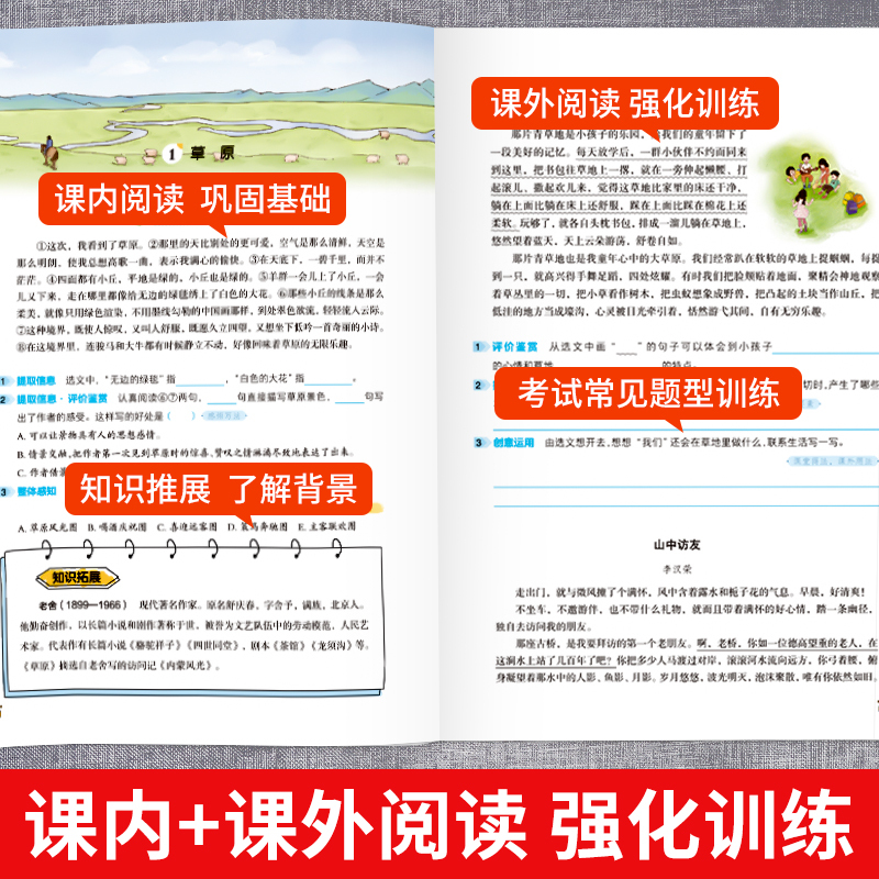 [二年级上]阅读理解 小学二年级 [正版]二年级上册看图写话语文阅读理解专项强化训练书人教版 范文大全小学生2年级同步训