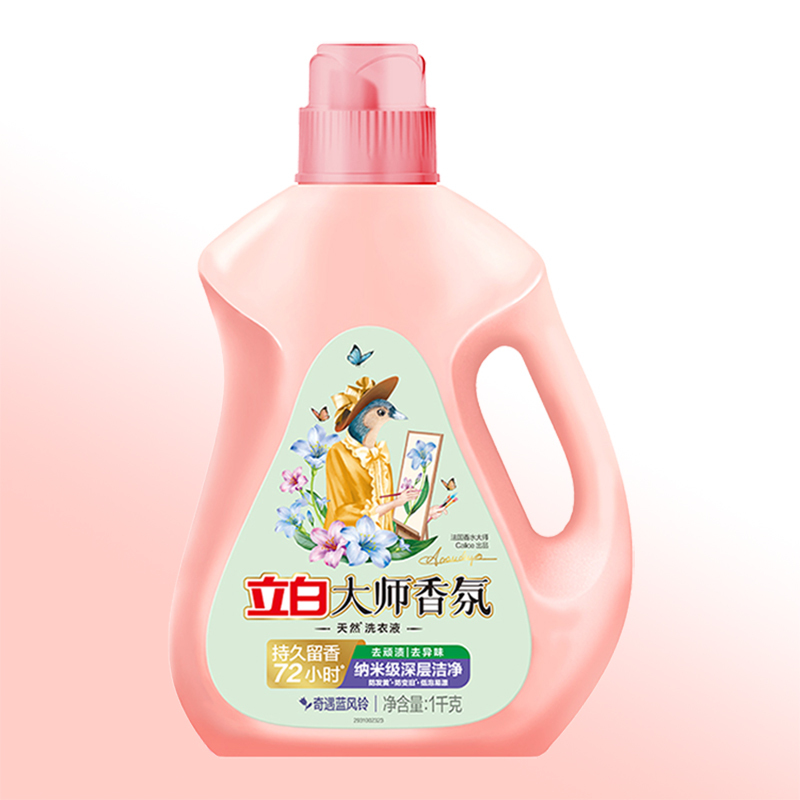 立白洗衣液1kg去渍温和深层洁净蓝风铃款大师lfl1kg-1高清大图