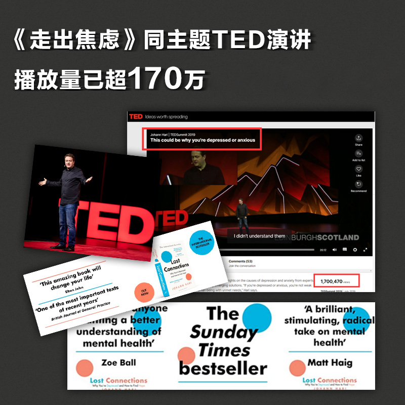 [正版]全新 走出焦虑 约翰·哈里 著 不焦虑的活法 焦虑症的自救心理学书籍 情绪管理 心灵修养自我疗愈心理学书籍 书高清大图
